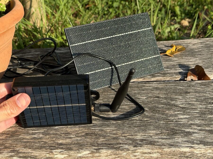 Relais Meshtastic, boîtier guirlandes extérieur avec panneau solaire